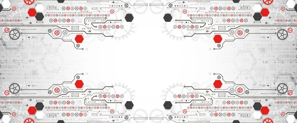 Modern futuristic, engineering, science, technology vector background. Circui 스톡 일러스트