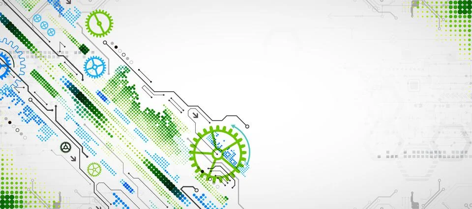 Modern futuristic, engineering, science, technology vector background. Circui Illustrazione stock