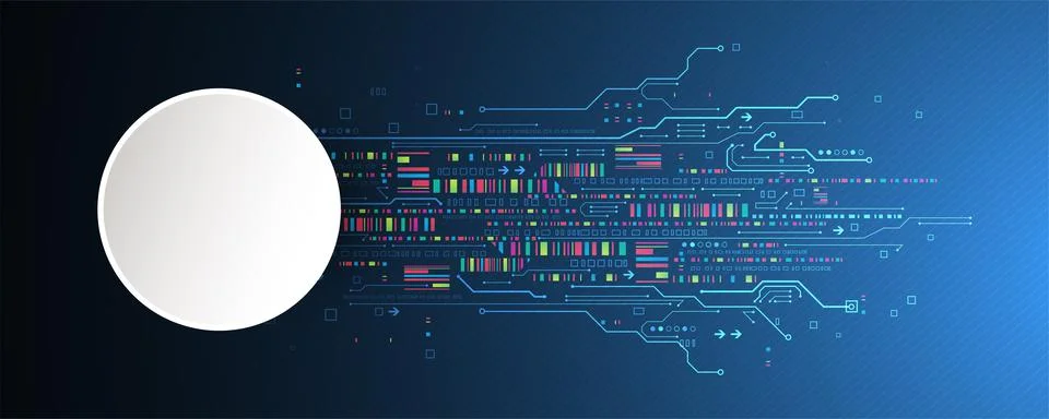 Modern futuristic, engineering, science, technology vector background. Illustrazione stock