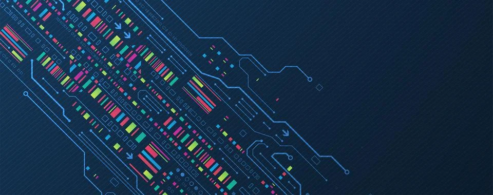 Modern futuristic, engineering, science, technology vector background. Stock-Illustration