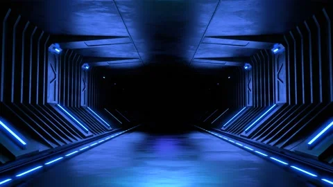Modern futuristic sci-fi background video loop Stock Footage 189742638