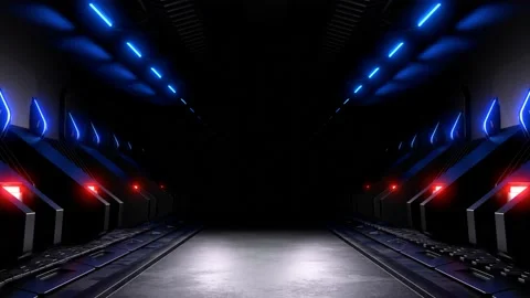Modern futuristic sci-fi background video loop Stock Footage 189743120