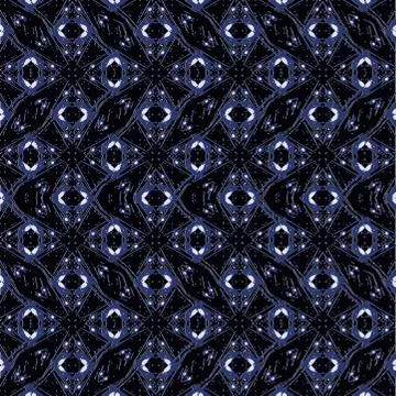 Modern Futuristic Seamless Pattern Stock Illustration