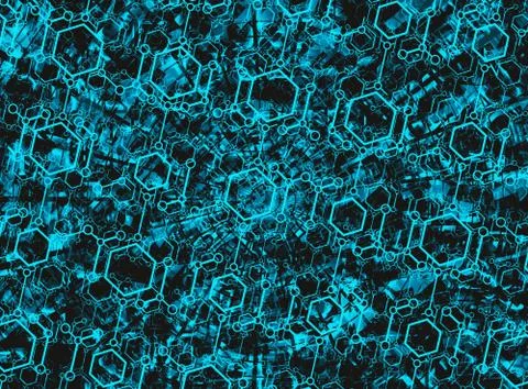 Modern futuristic technology background Stock Illustration