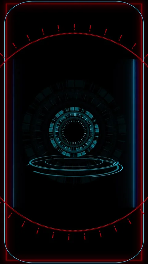 Modern for game background design Futuristic HUD, UX, GUI interface screen Stock Footage 313682717