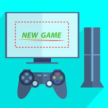Modern game console Stock Illustration