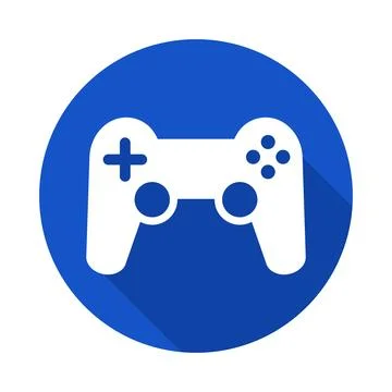 Modern game controller and shadow. Gamepad. Game battle. Vector. Illustrazione stock