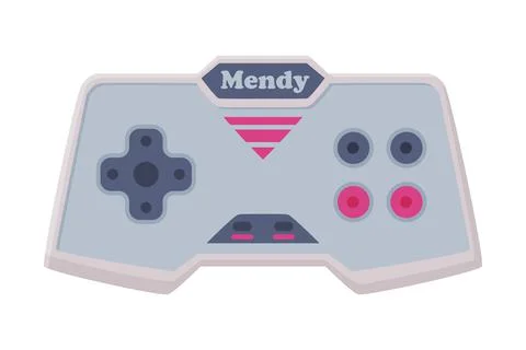 Modern Game Controller, Video Game Players Accessory Device Cartoon Vector Stock Illustration