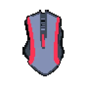 Modern game mouse pixel art vector illustration Stock Illustration