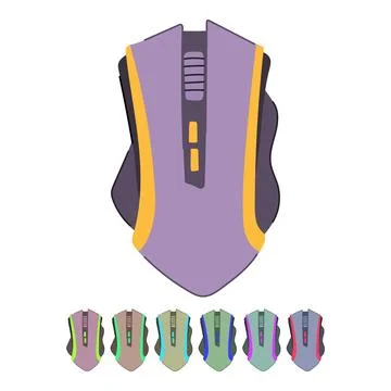 Modern game mouse vector cartoon graphic Stock Illustration