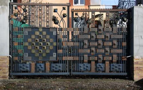 Modern gates Stock Photos