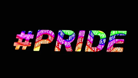 Modern Gay Pride Message Stock Footage 131690045