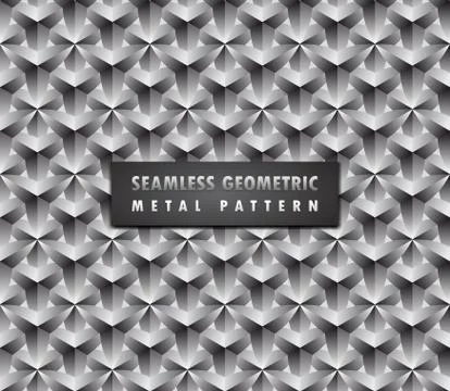 Modern geometric 3d seamless background. Stock Illustration