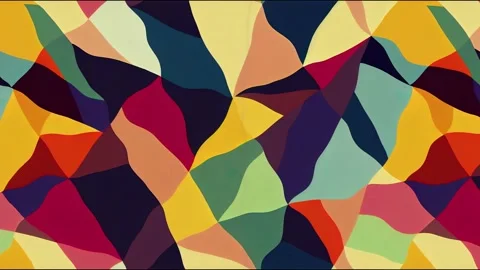 Modern geometric abstract animation design with simple geometrical shapes Stock Footage 220117581