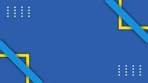 Modern Geometric Abstract Background with Blue and Yellow Accents. Stock Illustration