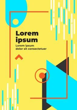 Modern geometric abstract background with copy space Stock Illustration