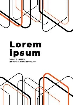 Modern geometric abstract background with copy space Stock Illustration