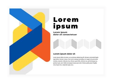 Modern geometric abstract background with copy space Stock Illustration