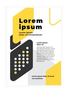 Modern geometric abstract background with copy space. Clean and minimal desig Stock Illustration
