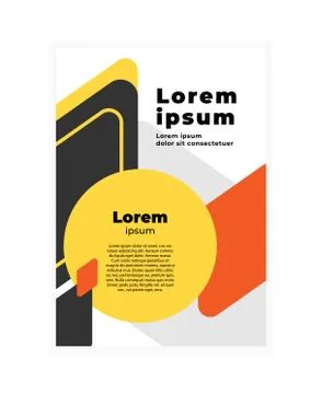 Modern geometric abstract background with copy space. Clean and minimal desig Stock Illustration