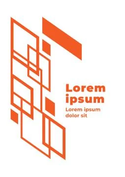 Modern geometric abstract background with copy space Stock Illustration