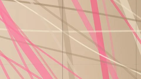 A modern geometric abstract background with diagonal pink and beige stripes.. Illustrazione stock