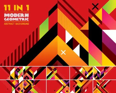 Modern geometric abstract background Stock Illustration