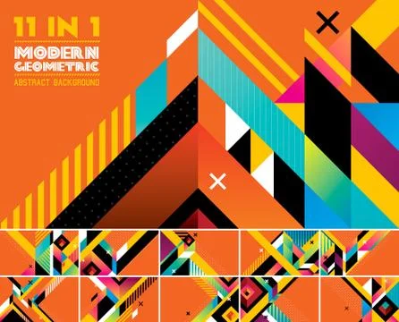 Modern geometric abstract background Stock Illustration