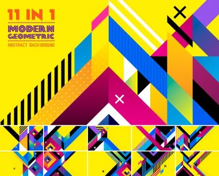 Modern geometric abstract background Stock Illustration