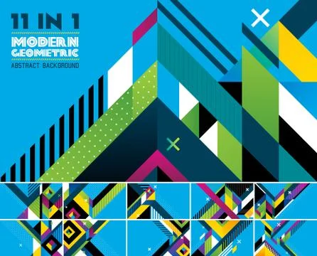 Modern geometric abstract background Stock Illustration