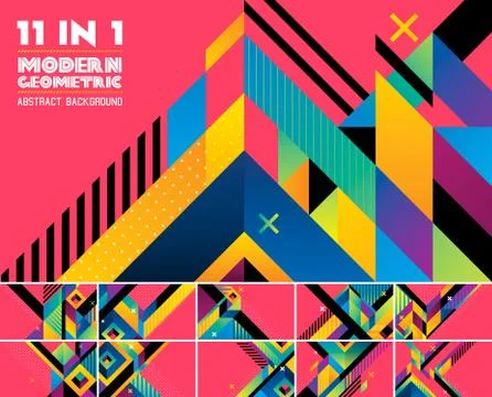 Modern geometric abstract background Stock Illustration