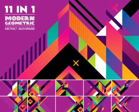 Modern geometric abstract background Stock Illustration