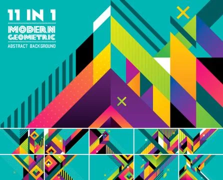 Modern geometric abstract background Stock Illustration
