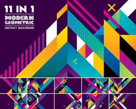 Modern geometric abstract background Stock Illustration