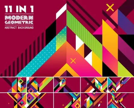 Modern geometric abstract background Stock Illustration