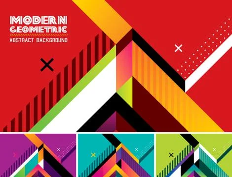 Modern geometric abstract background Stock Illustration