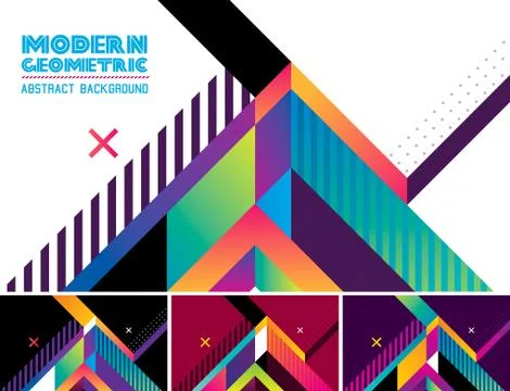 Modern geometric abstract background Stock Illustration