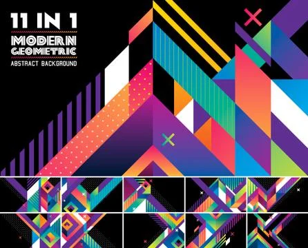 Modern geometric abstract background Stock Illustration