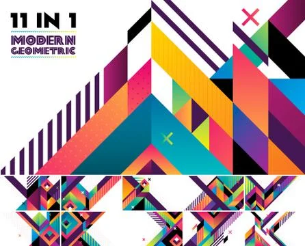 Modern geometric abstract background Stock Illustration