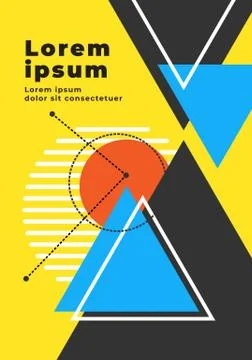 Modern geometric abstract background Stock Illustration