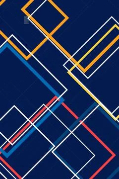 Modern geometric abstract background with overlapping lines and diamond sha.. Stock Illustration