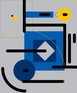 Modern geometric abstract background. Pattern with colored elements. Stock Illustration