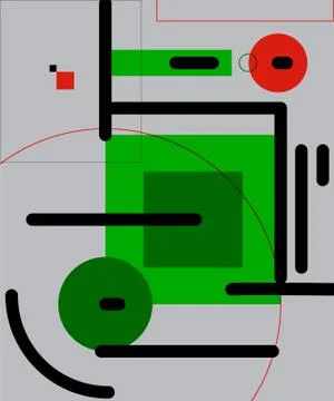 Modern geometric abstract background. Pattern with colored elements. Illustrazione stock