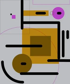 Modern geometric abstract background. Pattern with colored elements. Illustrazione stock