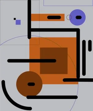 Modern geometric abstract background. Pattern with colored elements. Illustrazione stock