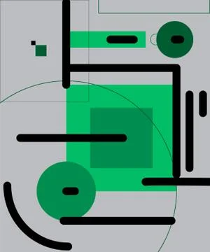 Modern geometric abstract background. Pattern with colored elements. Stock Illustration