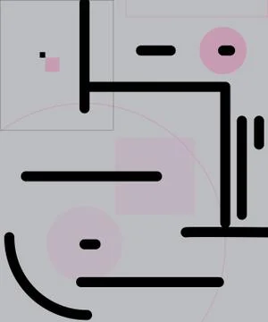 Modern geometric abstract background. Pattern with colored elements. Stock Illustration