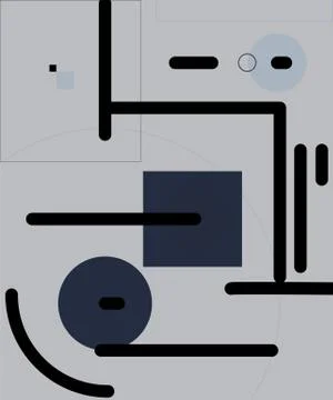 Modern geometric abstract background. Pattern with colored elements. Stock-Illustration