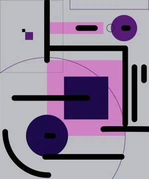 Modern geometric abstract background. Pattern with colored elements. 스톡 일러스트