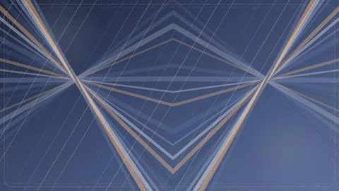 Modern geometric abstract design with intersecting lines and gradient blue .. Stock Illustration